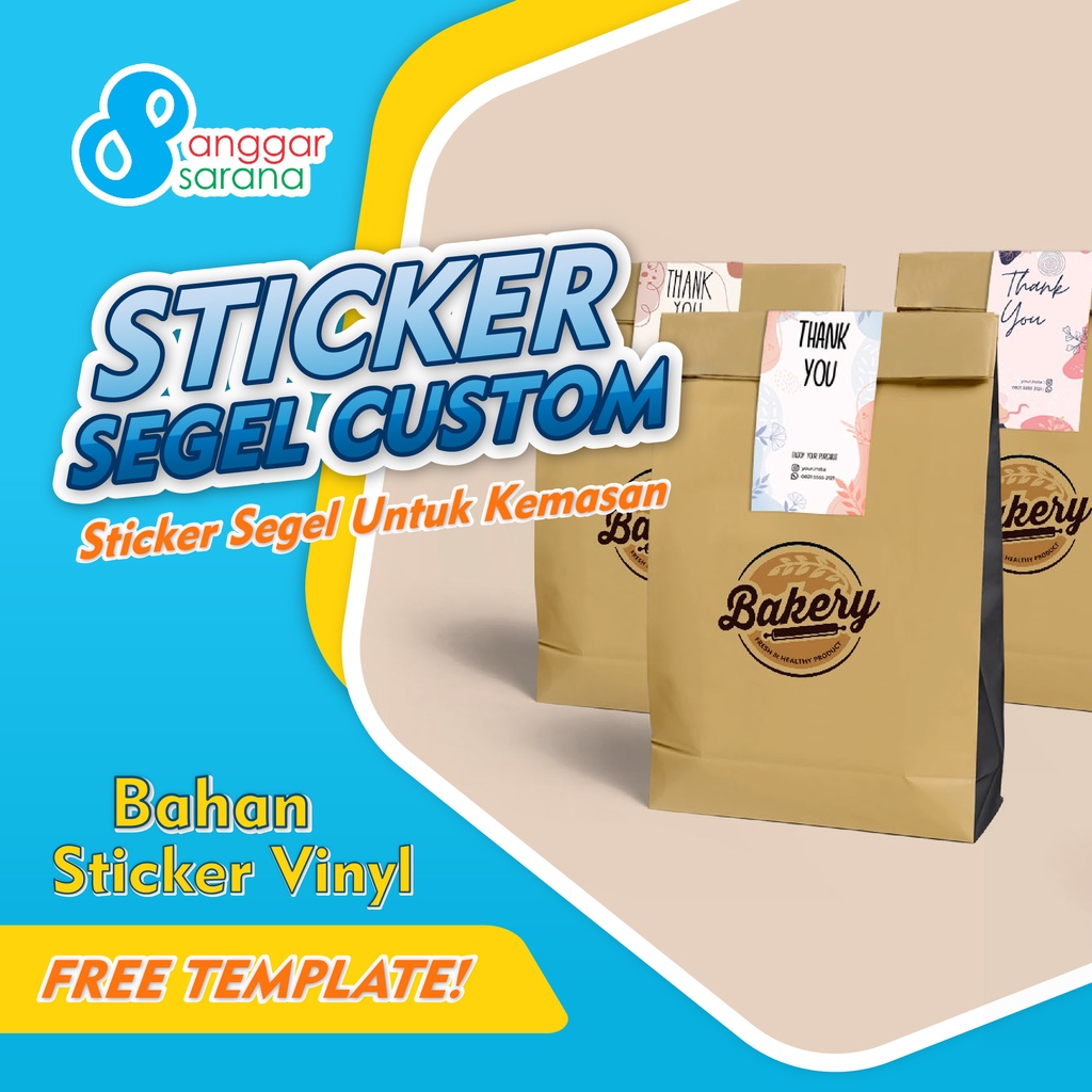 

[Vinyl] Stiker Seal Kotak Box Custom Sticker Kotak Segel