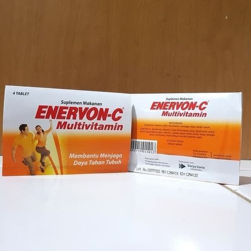 Enervon c tablet /enervon C/vitamin C/enervon C multivitamin/enervon C tablet isi 4 - 100% ORIGINAL