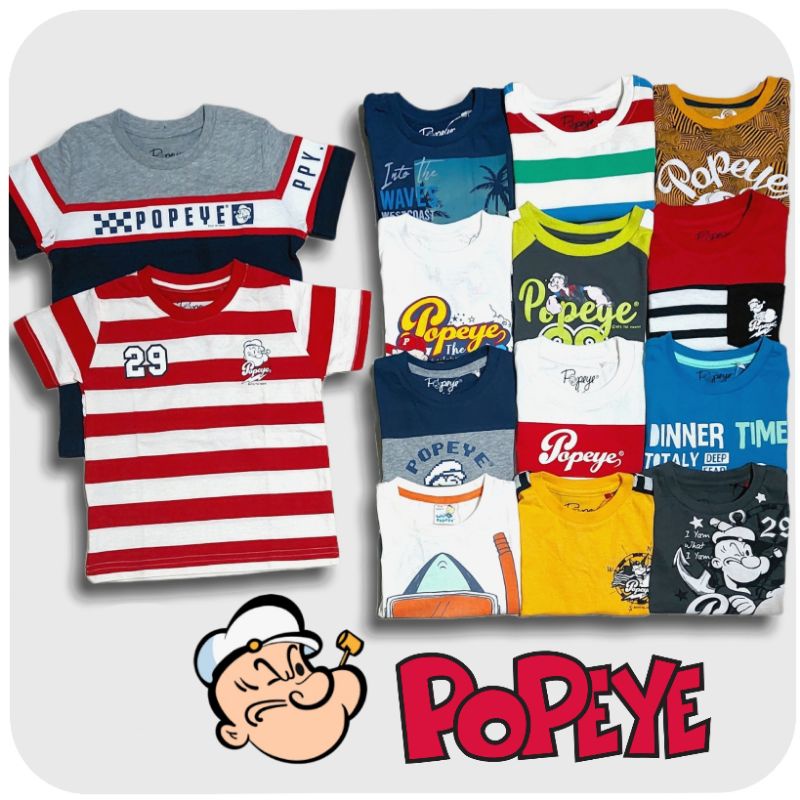 Kaos Anak Laki-Laki Popeye / Boys T-shirt Popeye / 6-36 bulan