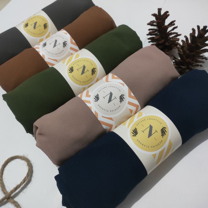 

13pcs Paket Hijab Roller Label 5x20 cm