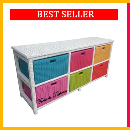 Rak susun 6 laci bahan sintetis Shopee Indonesia Rak susun 6 laci bahan sintetis Shopee Indonesia