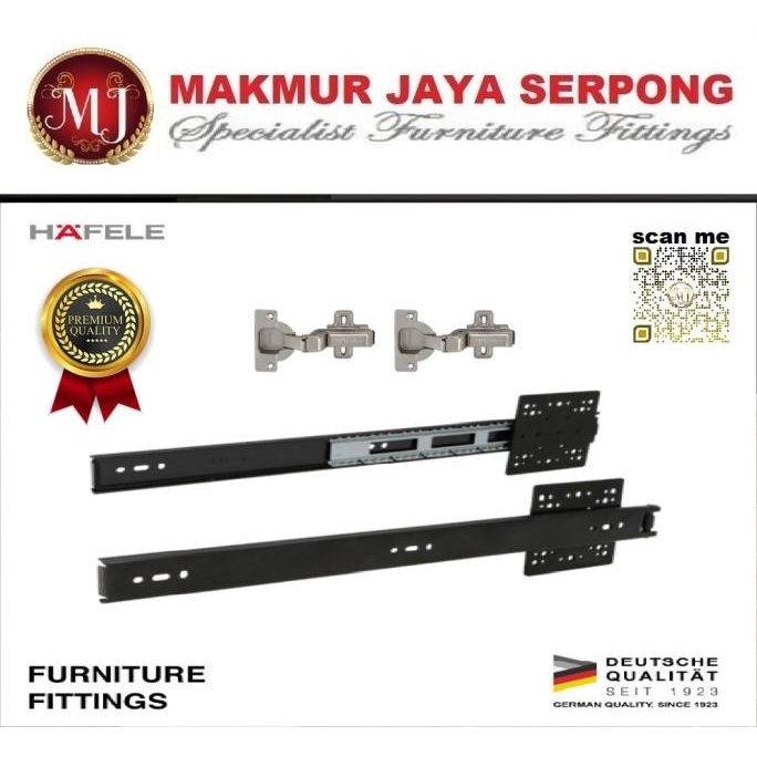 Rel Hafele Pocket Door Lemari Tv/Gas Bs-34 50 Cm