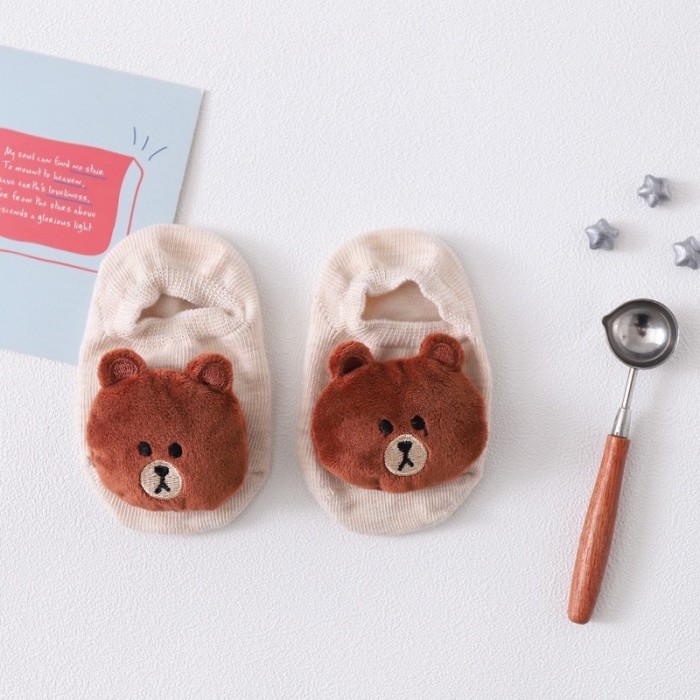 TokoPapin Kaos Kaki Bayi 3d Newborn Baru Lahir Sepatu Anak Bayi Korea Motif 3d