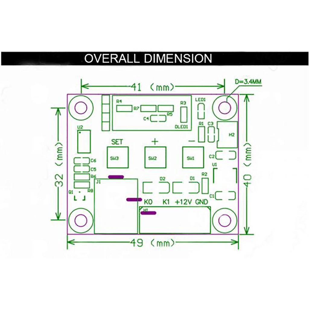 Saklar Kontrol Suhu SOLIGHTER 12V Saklar Relay Mikro Presisi Tinggi