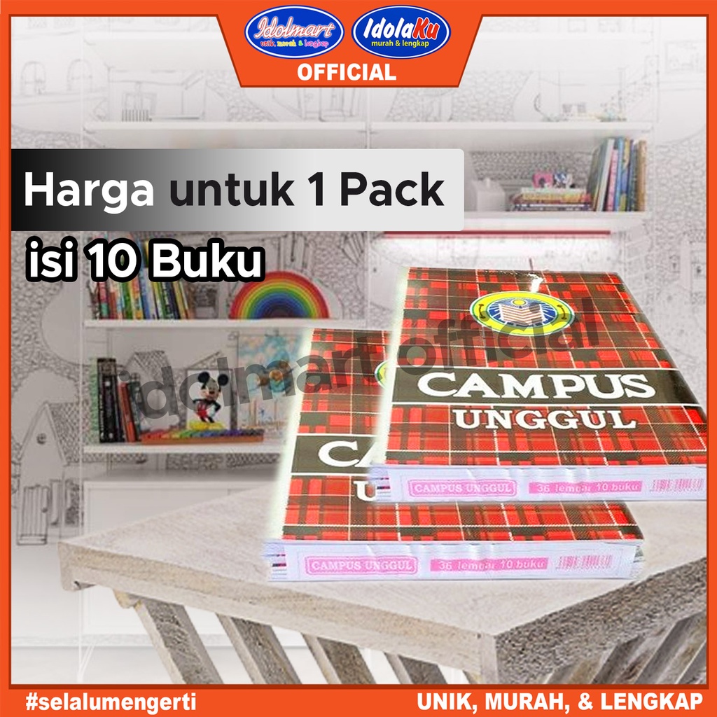 IDOLAKU Buku Tulis Campus Unggul isi 36 Lembar