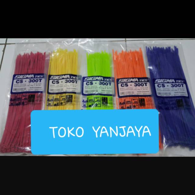 SIGMA TIES WARNA CS300T 3.6MM 30CM KABEL TIES SIGMA WARNA