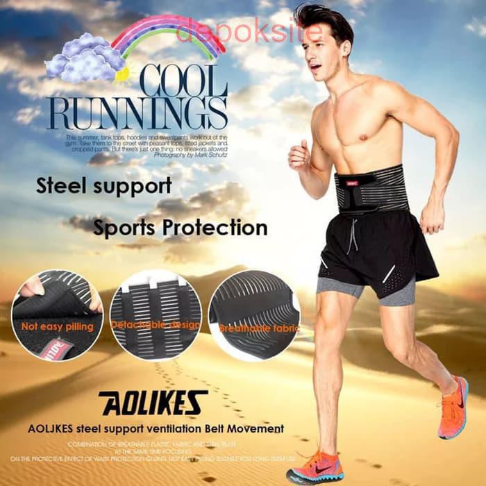 AOLIKES 7996 Waist Steel Korset Lumbar Support Waist Belly Support Man Woman With Plate