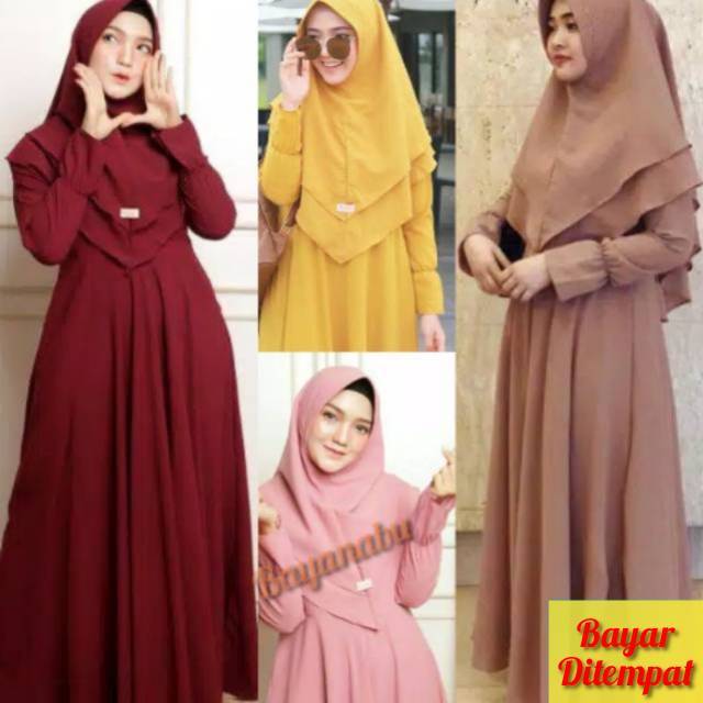 25 Trend Terbaru  Model  Baju  Gamis  Remaja Gamis  Terbaru  