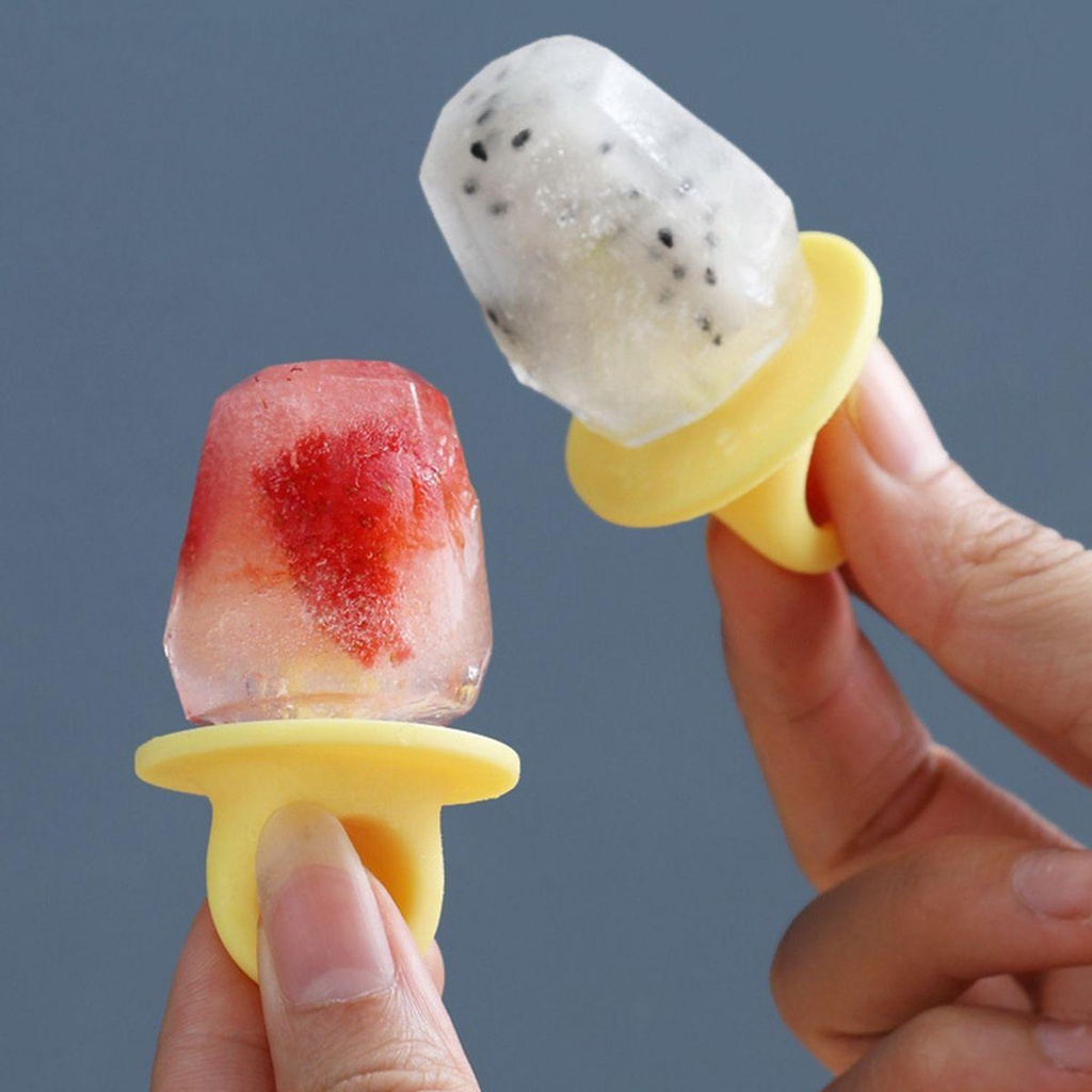[Elegan] Cetakan Es Loli Anak Dewasa Buatan Sendiri Reusable Kitchen Silicone Honeycomb Shaped Ice Cream Mould