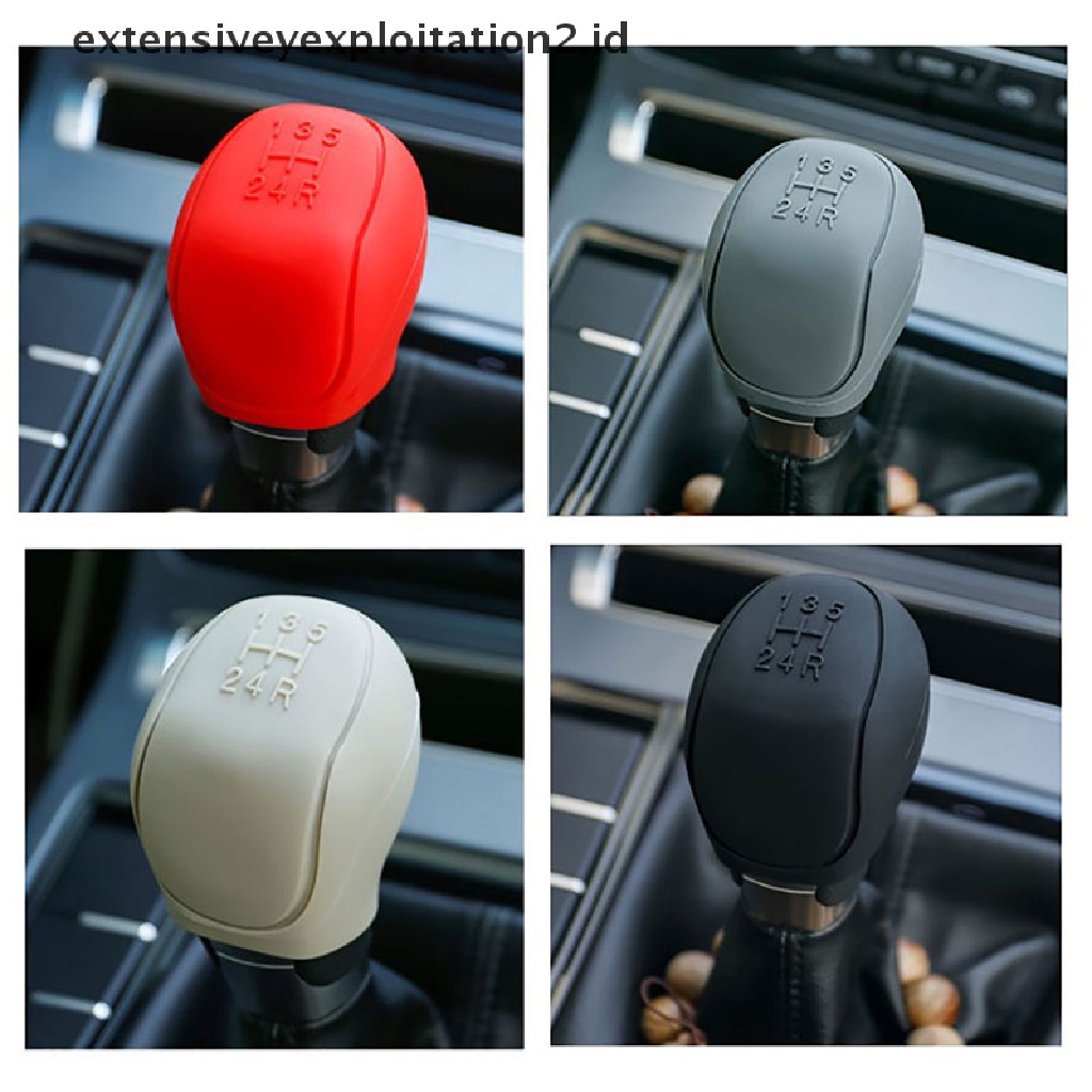 Cover Knob Tuas Perseneling Mobil Bahan Silikon Anti Slip