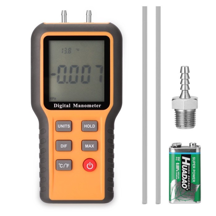 Jual Digital Pressure Meter Manometer 20KPa 2 999Psi Shopee Indonesia