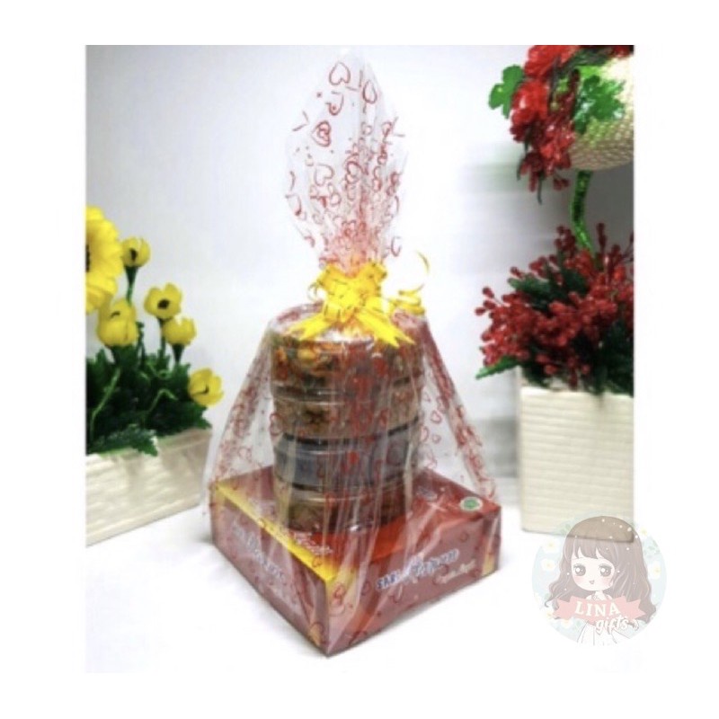 ( 5 Lembar ) PLASTIK PARCEL / LEMBARAN OPP MOTIF / BINGKISAN / PLASTIC SOUVENIR / HANTARAN NIKAH TUNANGAN PARCEL / HAMPERS / 75x80 75x90 90X100 - KERTAS BUNGA FLOWER WRAPPING PLASTIC