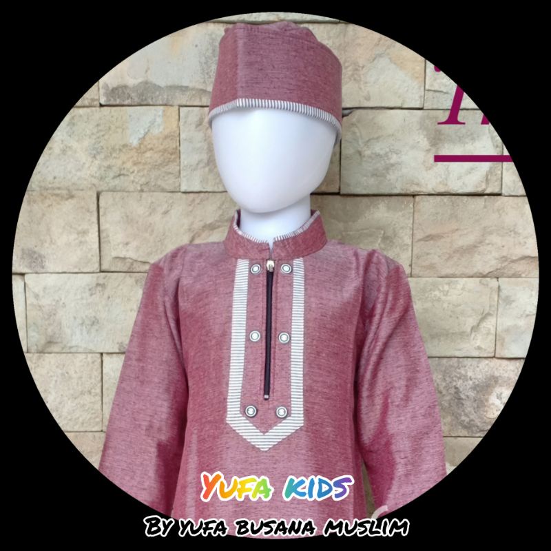 GAMIS HASSBY ANAK /JUBAH ANAK LAKI LAKI / BAJU MUSLIM ANAK LAKI LAKI