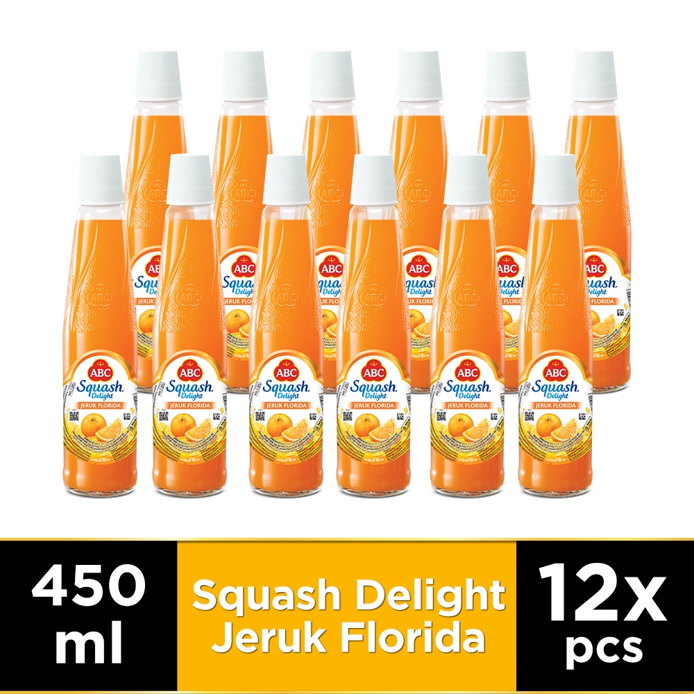 

ABC Sirup Squash Delight Jeruk Florida 450 ml - Multi Pack 12 pcs