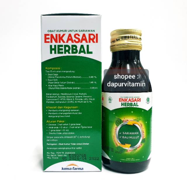 Enkasari Herbal 120 Ml Kimia Farma Mouthwash Obat Kumur Indonesia