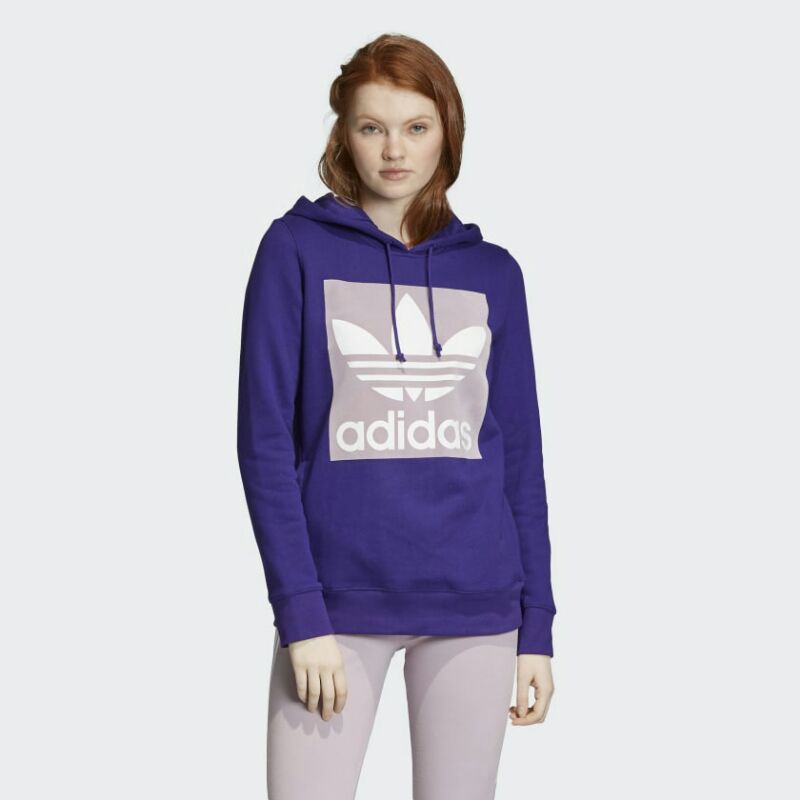 Adidas Trefoil Hoodie Women Collegiate Purple Originals