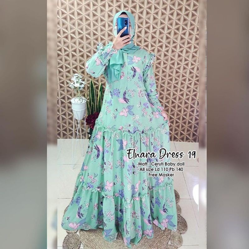 ELNARA DRESS 19 GAMIS MOTIF