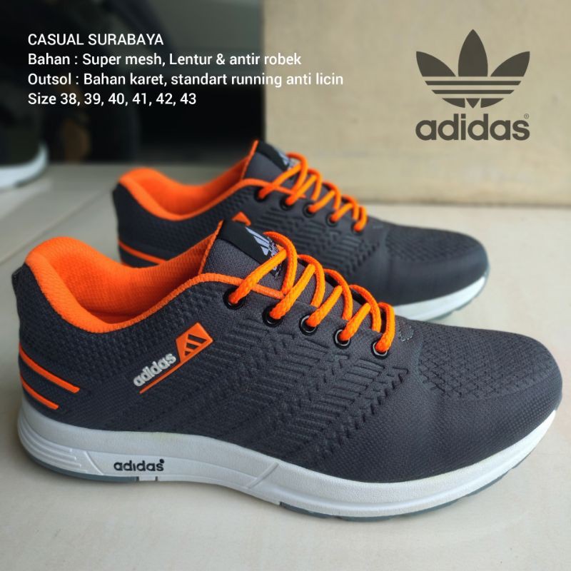 SEPATU SPORT OLAHRAGA ALAS KARET ANTI SELIP SENAM JOGING