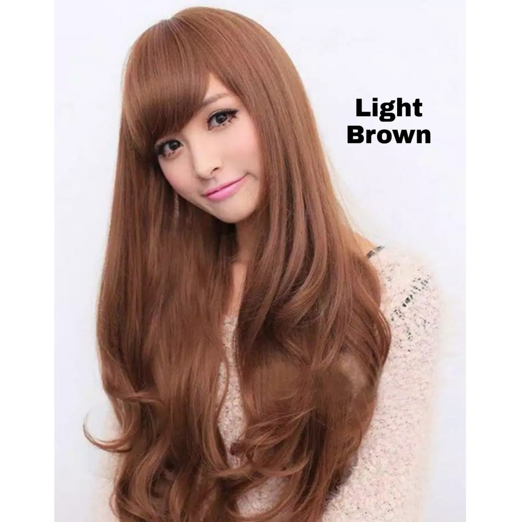 Fashion Women Wig Sexy Long Curly Wavy Wig Panjang Bergelombang Keriting