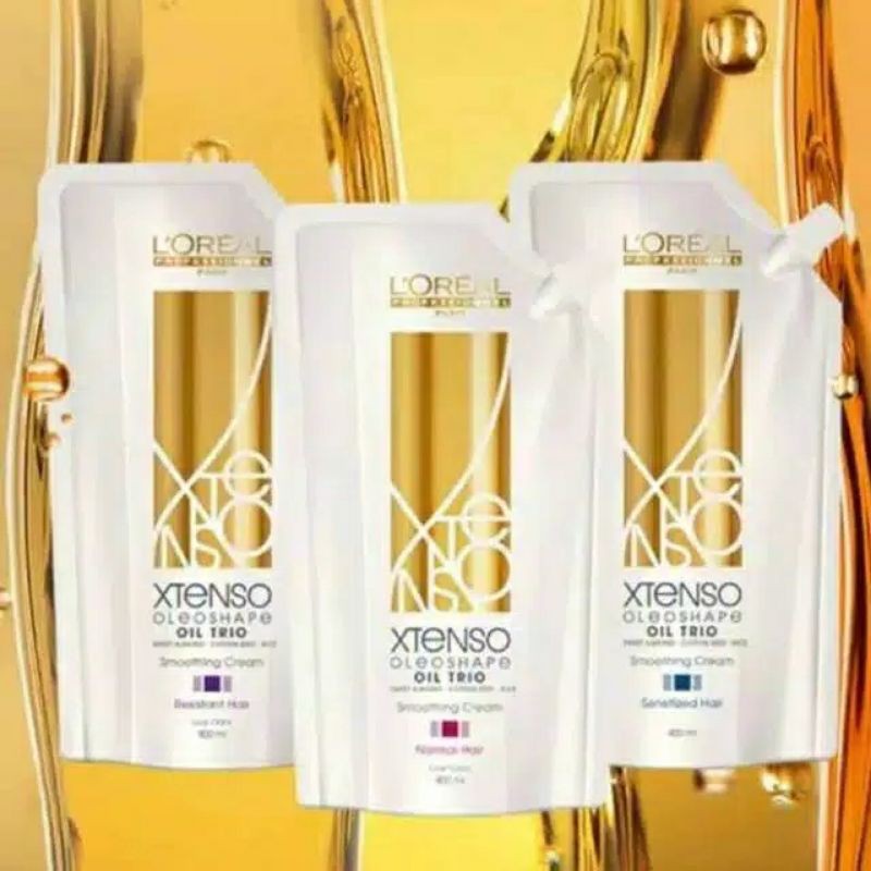 L'Oreal XTENSO STEP 1 Smoothing Cream 400 ML / LOREAL Xtenso