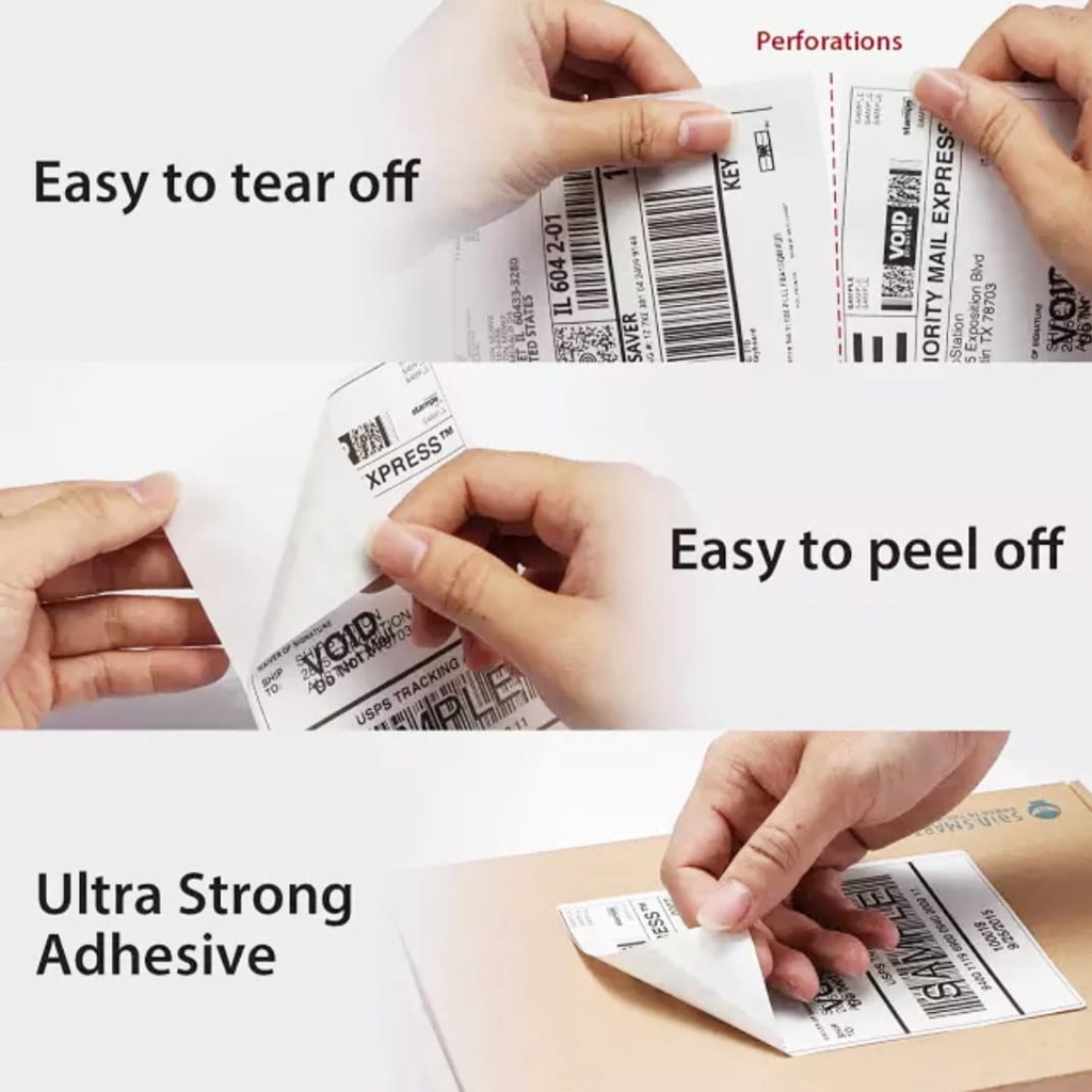 

TERMURAH KERTAS THERMAL 500 pcs 100 mm x 150 mm / 76mm x 130mm LABEL TERMAL STICKER TEMPEL (bukan 200 250 lembar )