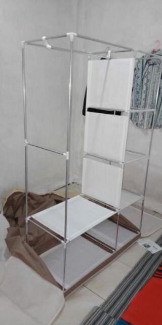 Toko Lemari/lemari Pakaian/lemari Portable Bongkar Pasang (105 Ciss) Shenar