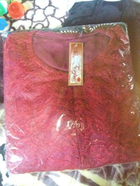 Batik Couple Syahrini Barack Bruklat Warna Katun Modern Premium Pria Wanita Kemeja Kebaya