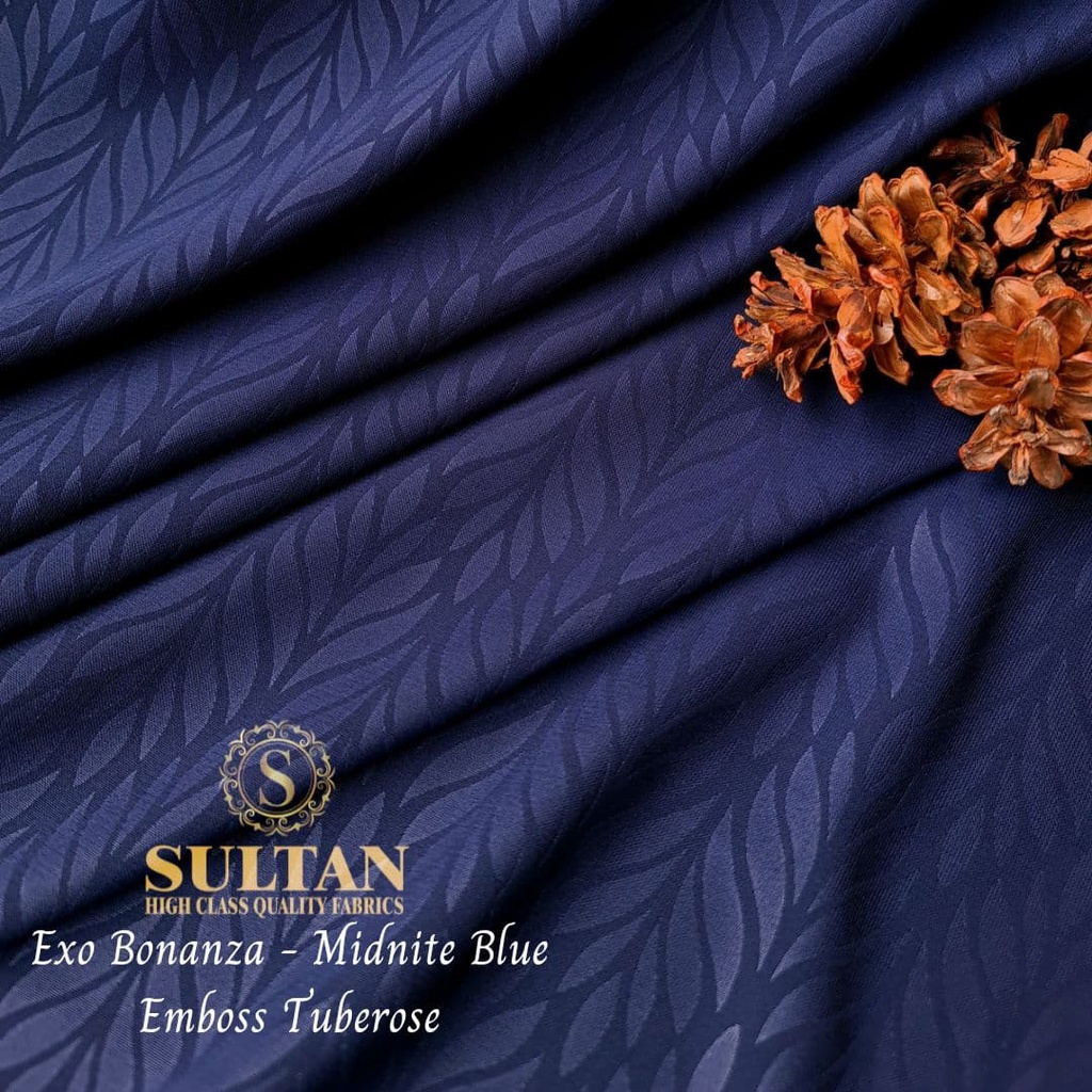 Kain Abaya Sultan Exo Bonanza Emboss TUBEROSE