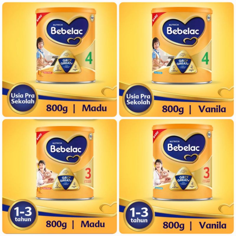 BEBELAC 3 BEBELAC 4 800gr kemasan kaleng