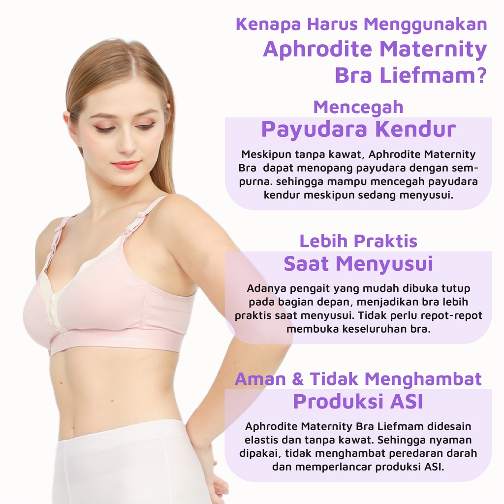 Aphrodite Maternity Bra Liefmam (Zaraya) - Bra Menyusui Pengencang Payudara Pasca Melahirkan