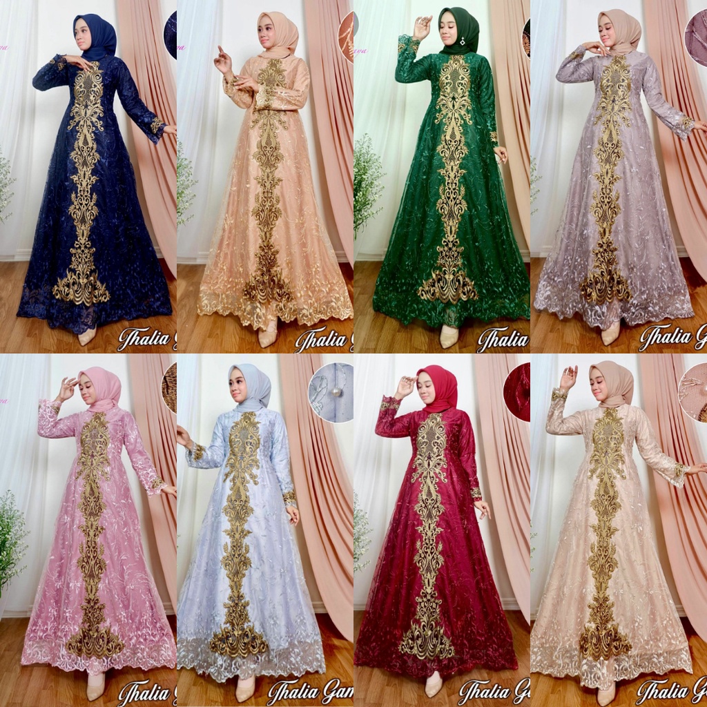 GAMIS THALIA//GAMIS ORIGINAL PELANGI JAYA//GAMIS PESTA//GAMIS TERLARIS