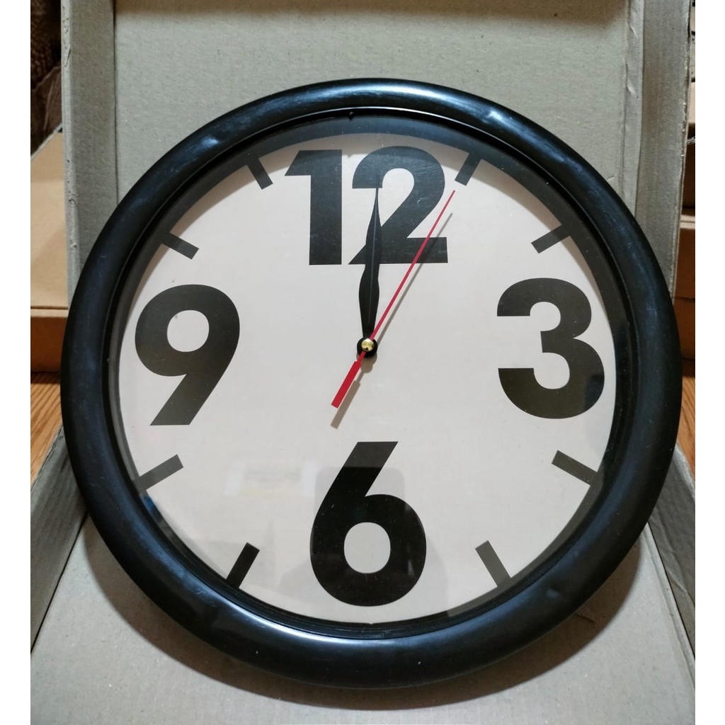 HOKO Jam Dinding Unik Motif Karakter / Jam Dinding Analog Polos Diameter 27cm / Wall Clock-CH