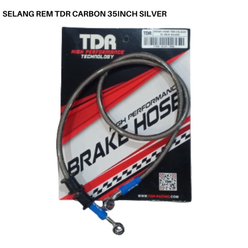 Selang rem TDR Hitam Carbon 90CM/35inch/ 60CM/24inch TDR Racing