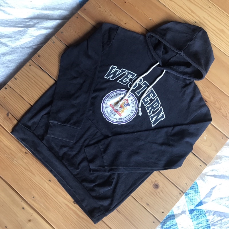 western university hoodie / awul awul / thrifting