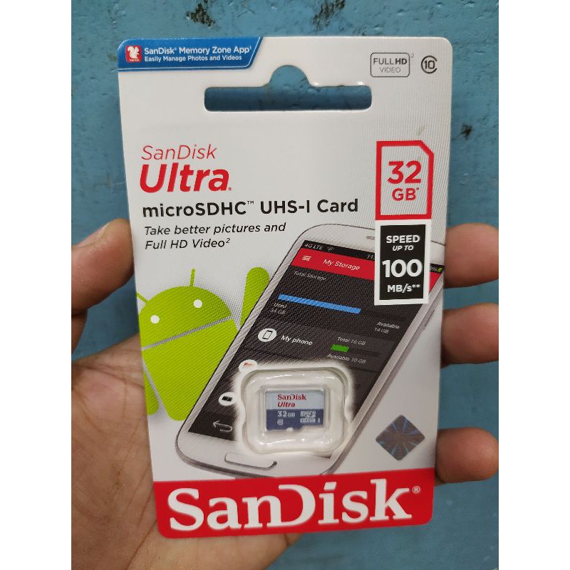 Memori Card Sandisk Ultra Class 10 16GB / 32GB / 64GB NON ADAPTOR ORIGINAL