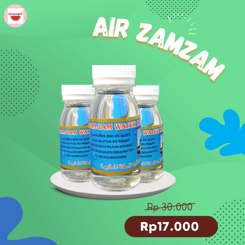 

Air Zam Zam Asli Makkah 30 ml Original