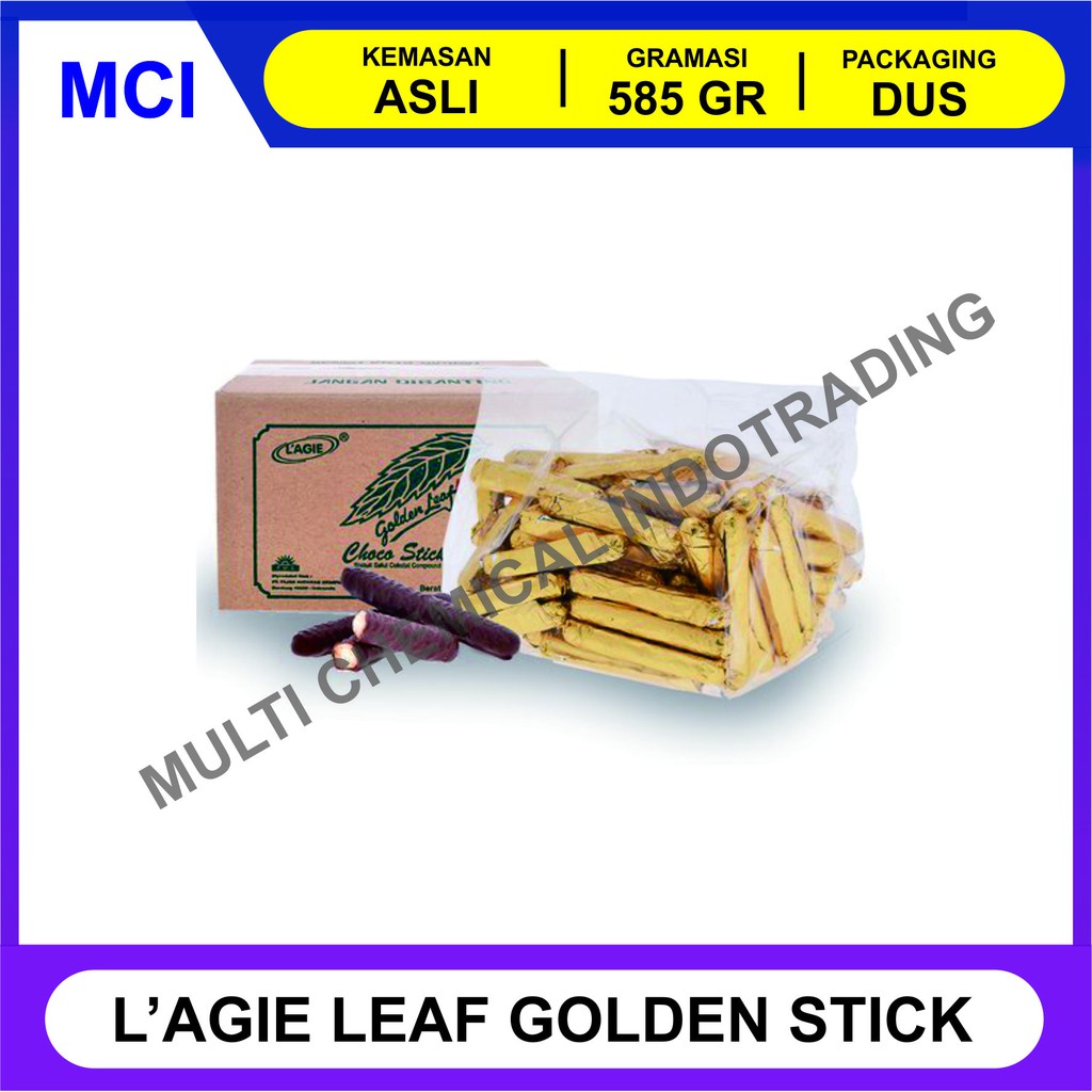 

SNACK COKELAT LAGIE LEAF GOLDEN STICK 585 GR / CEMILAN COKLAT