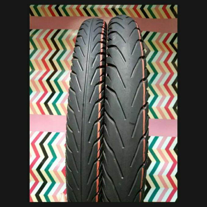 sepasang ban motor bebek ukuran 60/80 dan 50/90 ring17