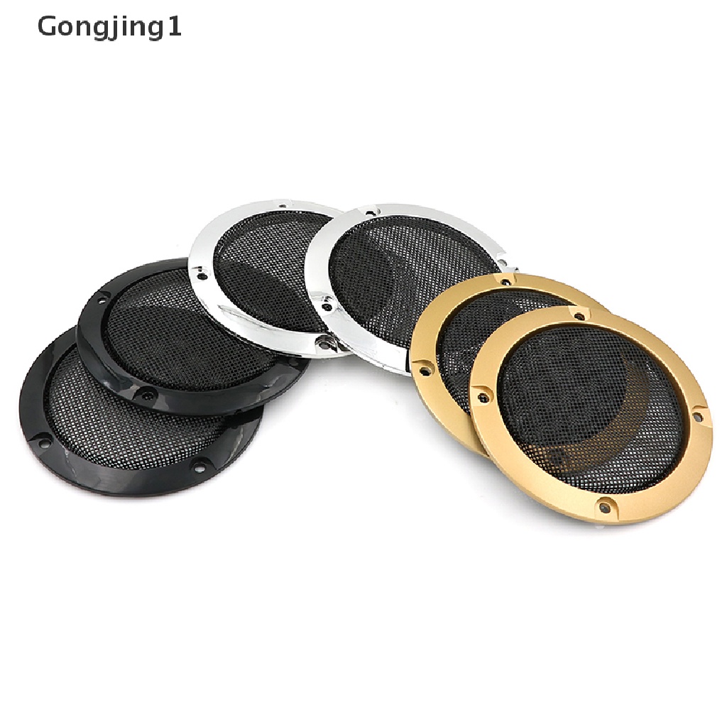 Gongjing1 2pcs cover speaker Audio Ukuran 3 &quot;Bahan metal mesh