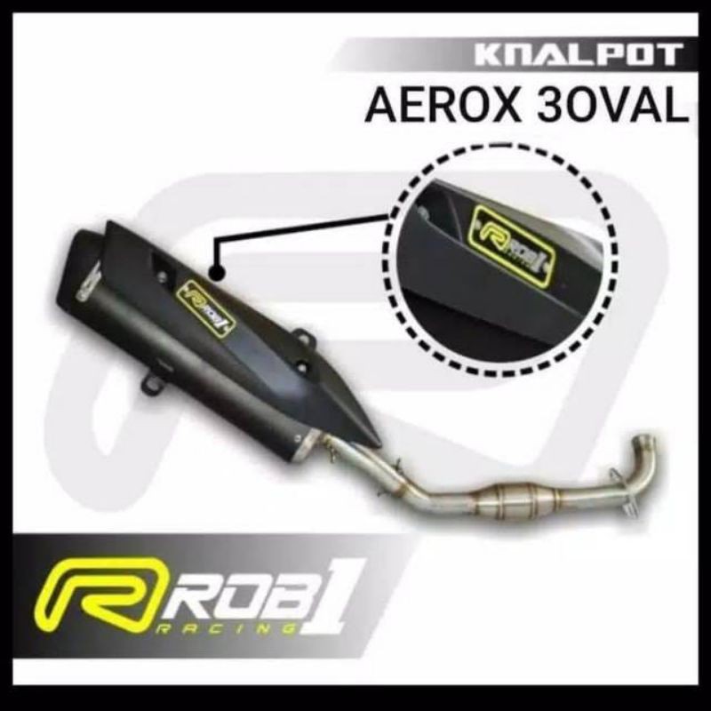 Knalpot Standart Racing Rob1 Aerox Trioval Megabomb Knalpot aerox rob1 trioval