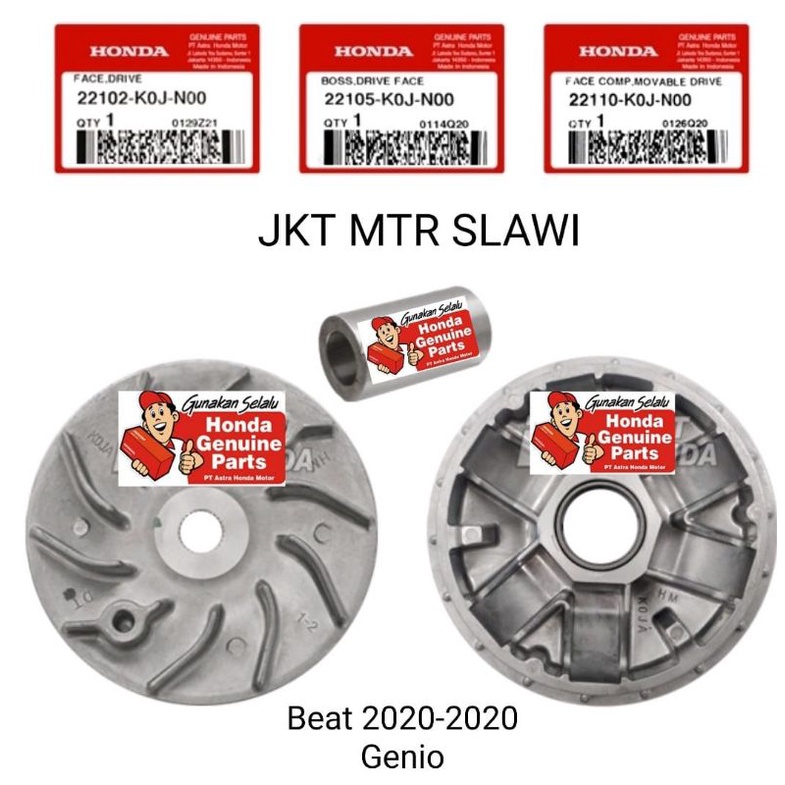 22110-K0J-N00 22105-K0J-N00 Rumah roller boss roller kipas roller genio beat 2020-2022 dapat sesuai gambar ori honda ahm asli honda