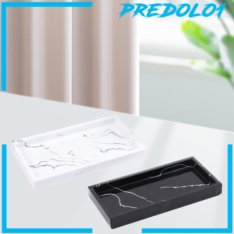 [PREDOLO1] Marble Storage Tray Washroom Vanity Tray Jewelry Dish Bathtub Serving Tray