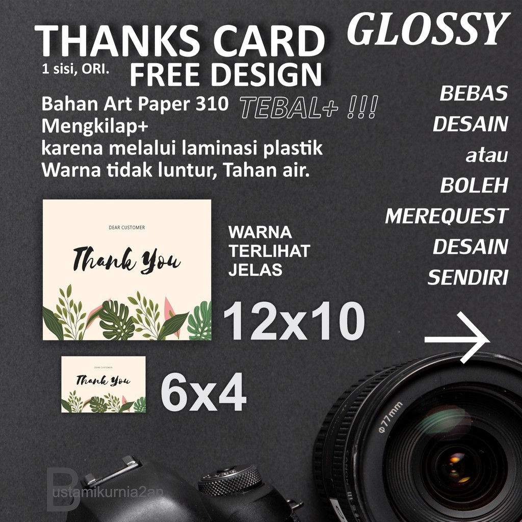 

BEST THANK CARD -( FULL COLOUR