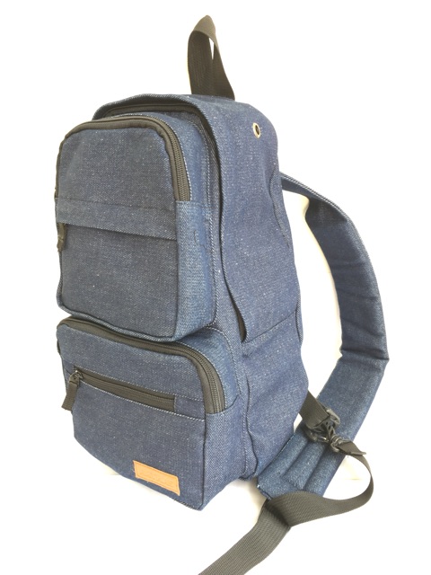 Tas ransel chest pack sling bag denim