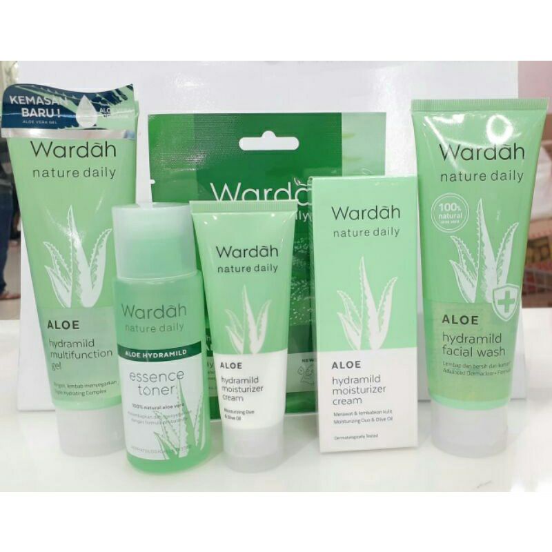 Jual Wardah Nature Daily Aloe Hydramild Multifunction Gel / Aloe Vera