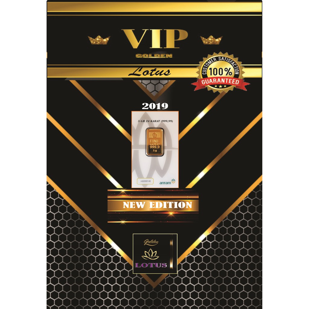 LOGAM MULIA 5 GR 24 KARAT (999,99) EMAS ANTAM SERTIFICATE