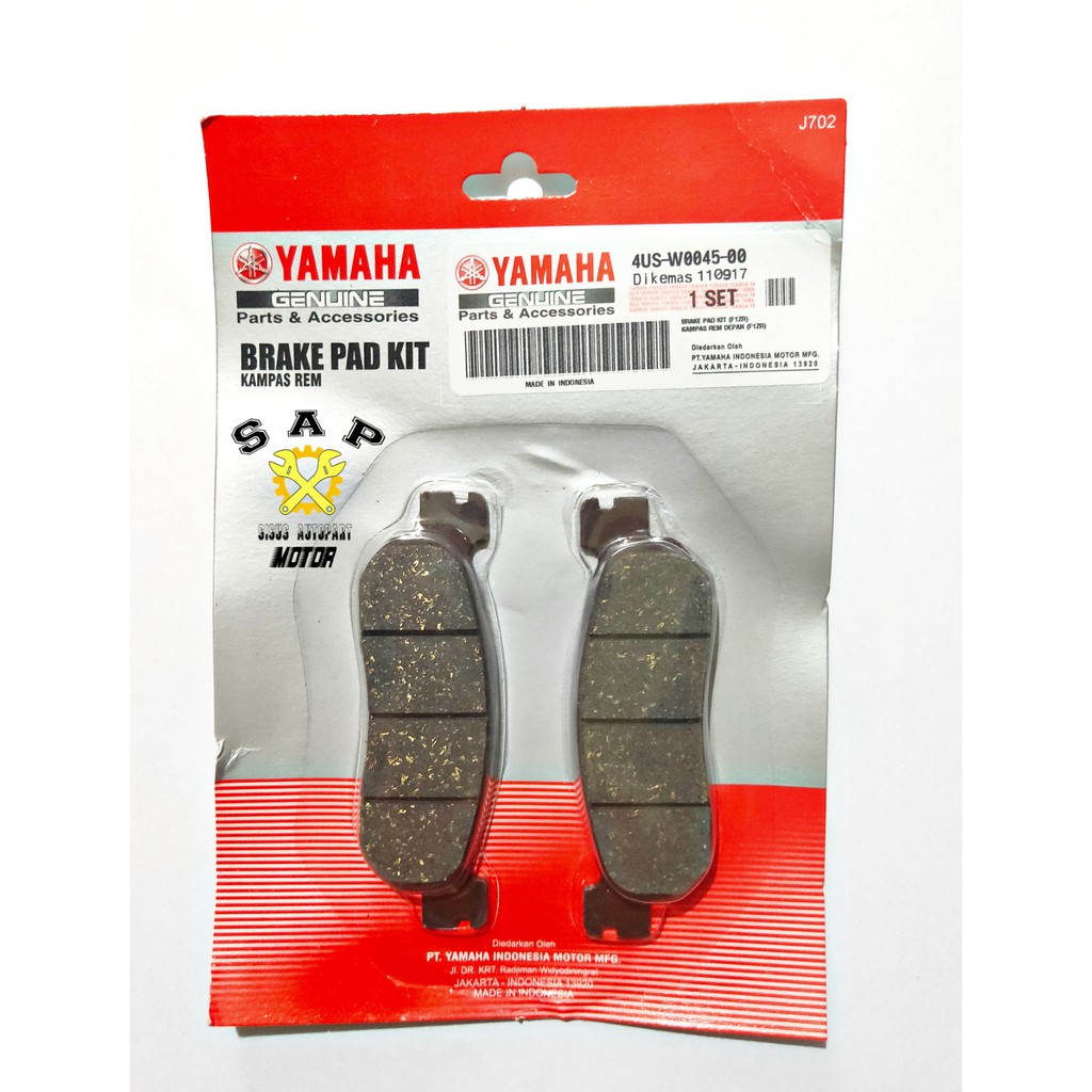 Dispad Jupiter  / Kampas Rem Depan Jupiter ,RX KING,FIZ R,NOUVO,VEGA R / Dispad Yamaha 4US-W0045-00