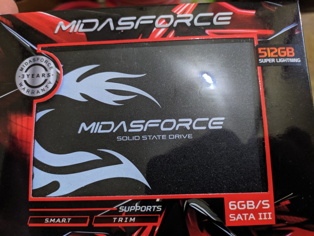 SSD 512GB MIDAS FORCE SOLID STATE DRIVE 512 GB MIDASFORCE