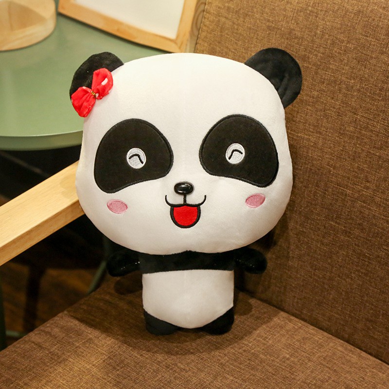 Boneka Panda Kiki Dan Miumiu/Boneka Baby Bus Panda Led Bisa Nyala