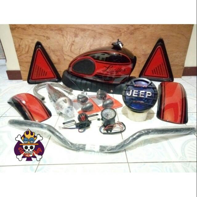 paket bahan japstyle murah lengkap thunder Scorpio cb mp gl pro max 100 Tiger tirev